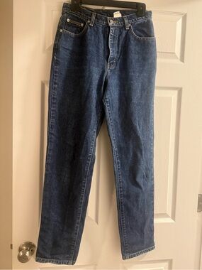 Vintage Calvin Klein Jeans 90s Y2K Dark Wash 100% Cotton Straight Leg Size 8